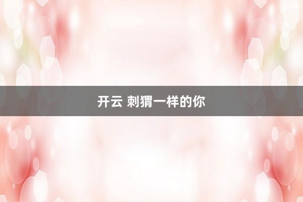 开云 刺猬一样的你